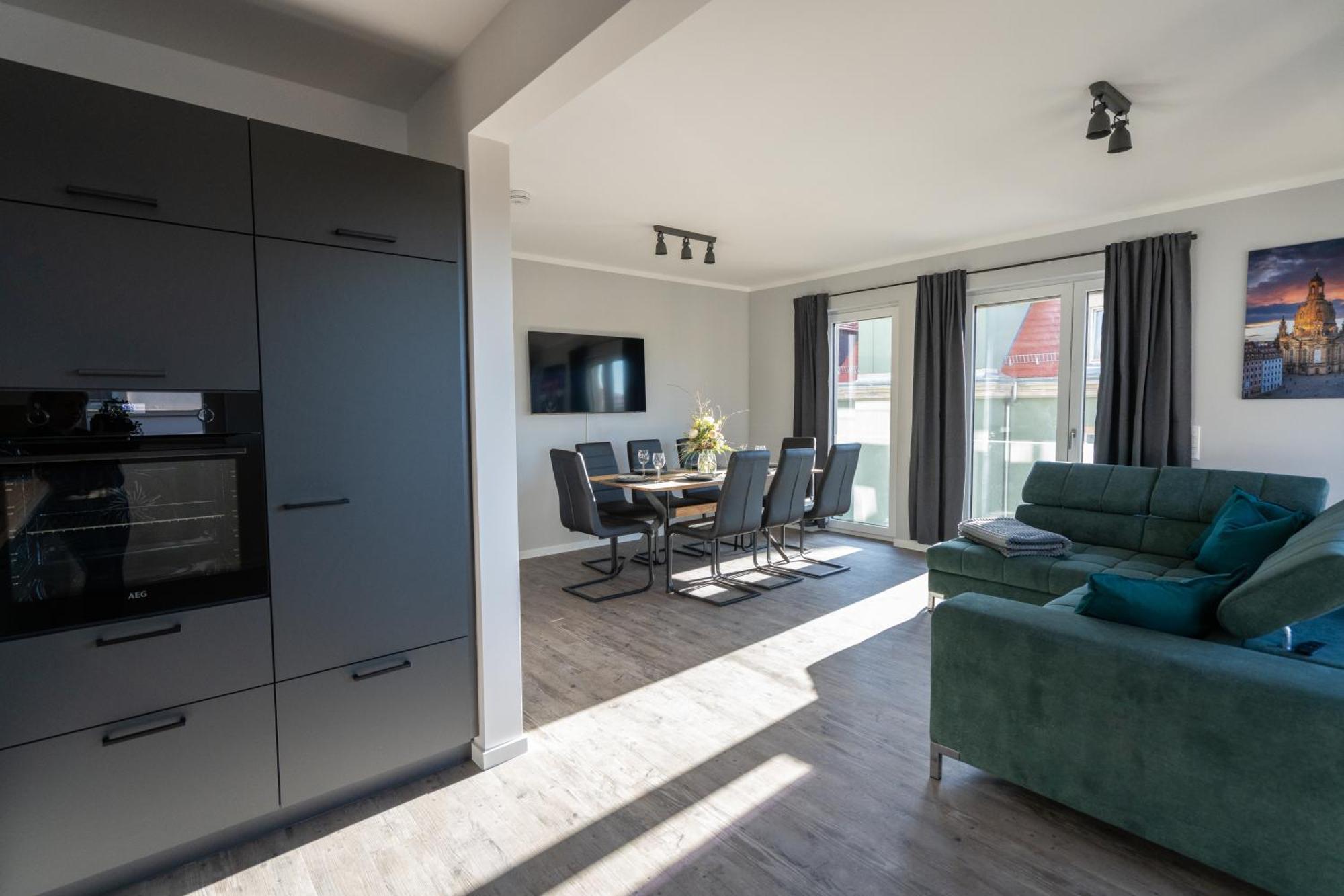 Supreme City Dream Mit Terrasse Und Parkplatz - 110M² Dresden Exterior foto